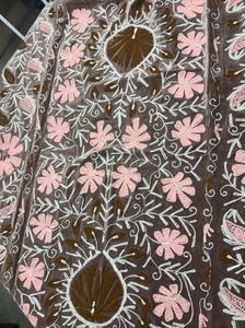Embroidered Suzani <b>Throw</b> Wall Hanging Boho Home Decor Table Cloth Ethnic <b>Bed</b> <b>Cover</b> Indian Luxury Blanket - Product Image 1
