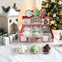 Nouveauté - Figurines miniatures en argile croustillante, sapins de Noël, série flocons de neige, jouets anti-stress