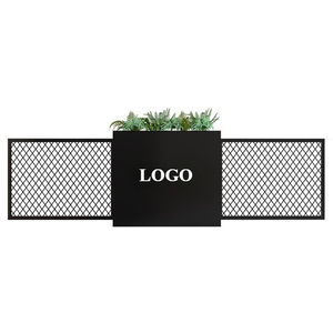 Jardinière rectangulaire en gros bon marché Grands pots <span class=keywords><strong>de</strong></span> fleurs décoratifs d'intérieur et d'extérieur Jardinière <span class=keywords><strong>de</strong></span> fleurs avec clôture - Product Image 1