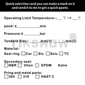 Gb4620 4620P con dấu cơ khí hiệu suất cao cho Máy bơm ly tâm, chịu hóa chất/nhiệt độ cao - Product Image 6