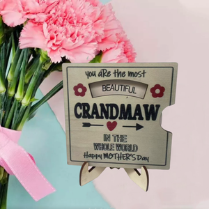 Modern Creative Fashion Wooden Souvenir Easy-Carry Wood Gift for Mother's Day Wedding Other Occasions Novelty Home Decoration