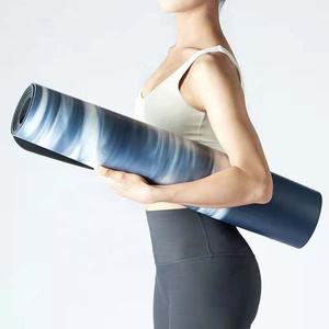 Tapete de Yoga y Pilates Personalizado de Goma Ecológica Antideslizante de la Marca Miska, Teñido Anudado Reciclado, PU 006, Rosa Natural Beige - Product Image 6