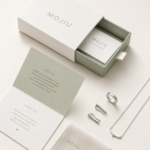 Boîte à bijoux en carton rigide avec logo personnalisé, emballage pour bagues et colliers, boîte cadeau pour marques de boutiques et créateurs de bijoux - Product Image 2