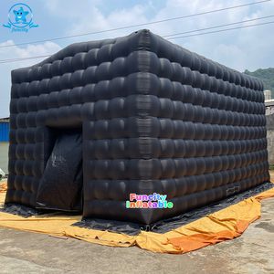 Carpa inflable con forma de cubo negro, carpa de fiesta con iluminación Led, Club nocturno, discoteca, gran oferta - Product Image 2