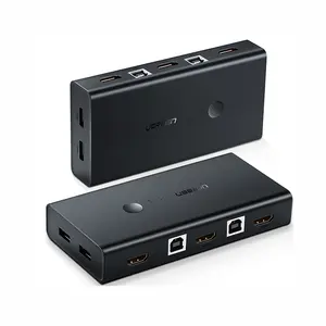 Switch KVM UGREEN Switch KVM a 2 porte HD-MI e USB 2 in 1 Out 4K @ 30Hz Switch KVM