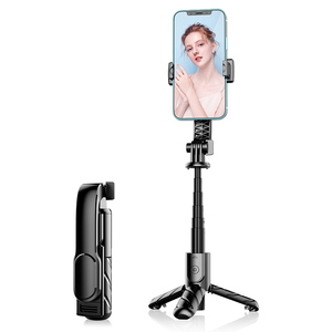 Nieuwe K25 Mini Selfie Stick Universele Statief Voor Mobiele Telefoons Draagbare Reizen Vlog Live Streaming Camera Selfie Met Led Licht - Product Image 1