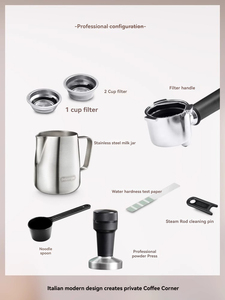 Cafetera Italiana Semiautomática con Espumador de Leche de Acero Inoxidable y Color Plateado EC885.CR, Disfruta de la Diversión del Latte Art EC885.CR - Product Image 6