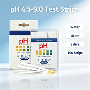<span class=keywords><strong>Tiras</strong></span> <span class=keywords><strong>Reactivas</strong></span> de <span class=keywords><strong>pH</strong></span> 4.5-9.0 para <span class=keywords><strong>Orina</strong></span> y Saliva, Prueba Rápida y Precisa del Equilibrio del <span class=keywords><strong>pH</strong></span> Corporal en Casa - Product Image 1