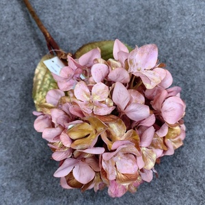 Última Flor de seda artificial base de oro color roto pequeño pétalo Hortensia para la decoración del hogar, materiales para arreglar <span class=keywords><strong>flores</strong></span> - Product Image 3