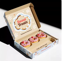 Boîtes en papier personnalisées avec logo imprimé pour emballages de pâtisseries, desserts, mochi, beignets, etc.