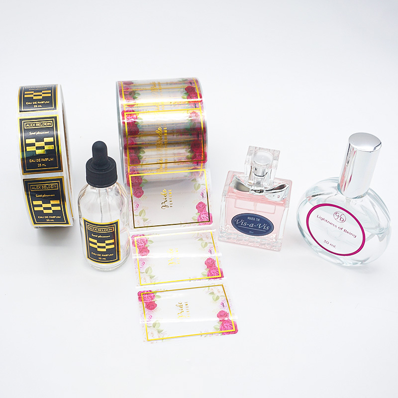 Custom Vinyl Roll Transparent Cosmetics Sticker