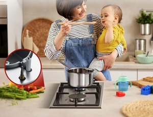 Estufa de <span class=keywords><strong>Gas</strong></span> Empotrable con Superficie de Vidrio, 2 Quemadores, 30 cm, Autónoma, <span class=keywords><strong>Butano</strong></span>/GLP/<span class=keywords><strong>Gas</strong></span> Natural, Encendido Electrónico - Product Image 5