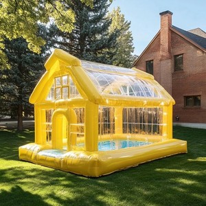 Bán buôn Inflatable Barn hồ bơi cho trẻ em trang trại theo chủ đề hồ bơi nước Inflatable với tán che cho sân sau & mùa hè chơi - Product Image 2