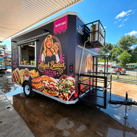 Remorque alimentaire pour tacos avec station chauffante pour tortillas et équipement de maintien de la viande pour un service rapide de cuisine mexicaine