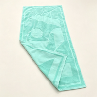 Luxury Modern Novelty 100% Cotton Yarn-Dyed Jacquard Windproof Quick-Dry Breathable Sand-Free Raised Terry Beach Bath Towel