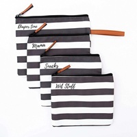 Sac humide rayé imperméable pour les couches de bébé Maillots de bain et les essentiels de voyage