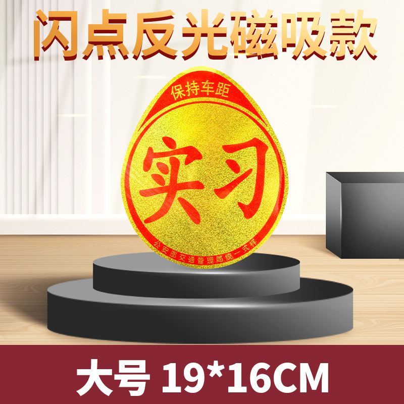 Flashing reflective magnetic design (large size)