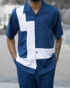 Conjunto de 2 piezas de <span class=keywords><strong>camisa</strong></span> <span class=keywords><strong>y</strong></span> pantalones holgados de manga corta con estampado 3D de estilo playero informal para hombre Sehe Fashion - Product Image 4