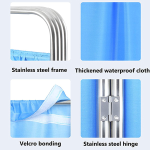 Foldable Flame Retardant Disposable Partition Cubicle Privacy Hospital Curtains Divider Fabric For Ward Curtain - Product Image 6