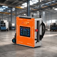 Système de nettoyage au laser à fibre automatique ultra compact JNCTLASER 300W, portable, refroidi par air, pour l'entretien des équipements lourds