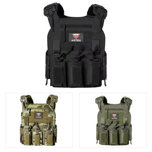 Chaleco Táctico para Exteriores de Liberación Rápida, Chaleco de Caza Ajustable con Sistema Molle, Portaplacas Ligero para Entrenamiento - Product Image 3