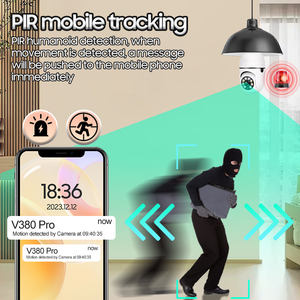 عينة مجانية من ليفوفاست-كاميرا أمان لاسلكية 2mb للكشف عن الحركة V380pro كاميرا لمبة - Product Image 5