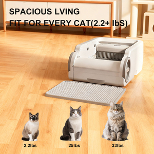 Upgraded Open-Top Design Self Cleaning Litter Box Automatic Litter Box for Multiple <strong>Cats</strong> with App Control Quiet Odorless &amp; Safe - Product Image 5