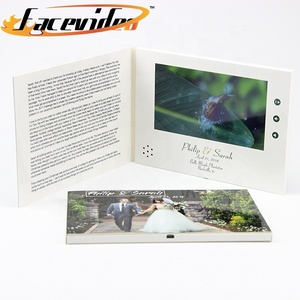 Romotive-tarjetas de invitación de felicitación con impresión personalizada, folleto digital LCD de 7 pulgadas para publicidad de bodas en vídeo - Product Image 4