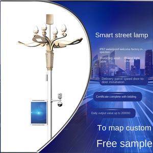 City Park Outdoor Waterproof Ip65 Smart Pole Lamp Surveillance de l'environnement Wifi 100w En Acier Inoxydable Led Street Light - Product Image 5