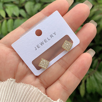 Nouvelles boucles d'oreilles pour femmes à la mode cuivre plaqué or 18 carats Zircon intégré multi-style géométrique rond en forme de coeur vêtements quotidiens