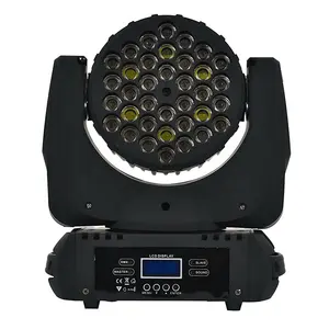 Lampu panggung DJ profesional 36x3W RGB LED lampu sorot kepala bergerak