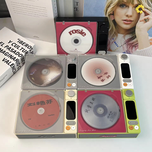 เครื่องเล่นซีดีแบบพกพาสไตล์เรโทร พร้อมบลูทูธ หน้าจอดิจิตอล ช่องต่อ USB ลำโพงเสียงคุณภาพสูง สำหรับฟังเพลงที่บ้านหรือบนโต๊ะทำงาน - Product Image 5