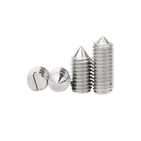 Vis sans tête coniques fendues en acier inoxydable 304 316 A2-70 A4-80 DIN553 ISO7434 GB71, vis de centrage coniques, grade 10.9/12.9