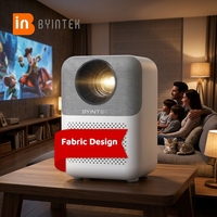 Projecteur intelligent Android BYINTEK LOVE U4, style nordique, tissu artistique, mise au point automatique, prise en charge de la résolution native 1080P, WiFi, home cinéma familial
