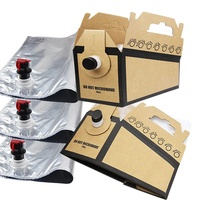 Sirop de soda en sac de 3 gallons en boîte à emporter, boisson jetable, boîte à café, lait, vin, sac en aluminium en boîte à emporter, distributeur