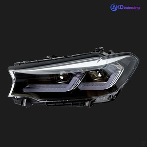 ไฟหน้ารถสำหรับ BMW G30 17-21 Matrix DRL สำหรับ530i 525i 540i 535i ไฟหน้า LED สีขาวอุ่นสภาพใหม่ - Product Image 3