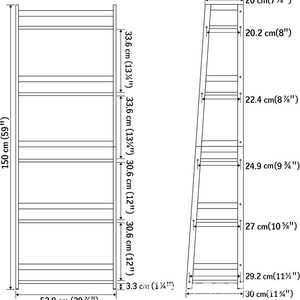Modern 5 Tier <b>Shelving</b> Unit Carbon Steel Rectangle Standing Type For Office Living Room Bathroom Children's Room Storage - Product Image 4