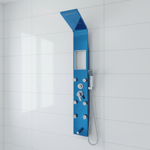 Panel <span class=keywords><strong>de</strong></span> <span class=keywords><strong>ducha</strong></span> con funciones azules, <span class=keywords><strong>columna</strong></span> <span class=keywords><strong>de</strong></span> <span class=keywords><strong>ducha</strong></span> <span class=keywords><strong>de</strong></span> cascada <span class=keywords><strong>de</strong></span> acero inoxidable, chorros <span class=keywords><strong>de</strong></span> masaje, panel <span class=keywords><strong>de</strong></span> <span class=keywords><strong>ducha</strong></span> <span class=keywords><strong>de</strong></span> lluvia - Product Image 2