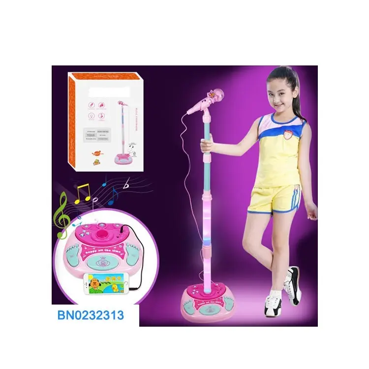 女の子のおもちゃのマイク接続MP3カラオケ