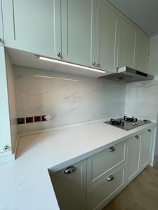 Hot-selling White <strong>PVC</strong> Storage Cabinet All Wood <strong>Kitchen</strong> Cabinet with Quartz Countertop Stylish Sleek <strong>Kitchen</strong> Cupboards - Product Image 5