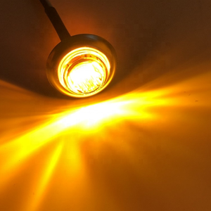 <strong>3</strong>/4 In' Round 3LED Surface Mount Red Blue Yellow White Green Truck Vehicle Side Marker LED <strong>Signal</strong> Light - Product Image 4