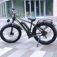 Nouveau Vélo Électrique USA EU Warehouse, Moteur 48V 18Ah 250W, Fatbike F26 avec Batterie Intégrée, Freins à Disque, Vélo Tout-Terrain Électrique