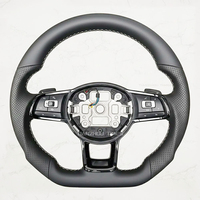 Volant en cuir de qualité supérieure Golf Mk4 Mk5 6 7 7.5 8 GTI Polo 6R Scirocco Jetta T6 Passat B6 B7 B8 Accessoire intérieur
