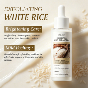 Ampoule exfoliante au riz blanc 60 ml en gros pour le contrôle du sébum et l'éclaircissement avec sérum visage au niacinamide et ferment <span class=keywords><strong>de</strong></span> riz - Product Image 6