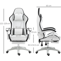 Chaise de jeu économique pour fournisseur, chaise PC OEM avec repose-pieds et base en nylon pour adolescents et utilisateurs de jeux en chambre