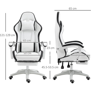 Chaise de jeu économique pour fournisseur, chaise PC OEM avec repose-pieds et base en nylon pour adolescents et utilisateurs de jeux en <span class=keywords><strong>chambre</strong></span> - Product Image 3