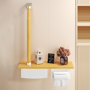 Meiruide – porte-papier toilette en bois massif avec barre de sécurité pour salle de bain, support pour personnes âgées, capacité de charge de 150 Jin, design moderne et simple - Product Image 5