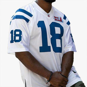 T-shirt imprimé personnalisable à motif 3D, col en V, manches courtes, coupe ample, style maillot de basket - Product Image 2