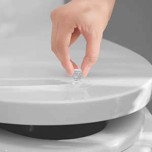 Manija y pomo para muebles, redondos, de PVC, autoadhesivos, para puertas de armarios y cajones, de fácil instalación, diseño minimalista - Product Image 4