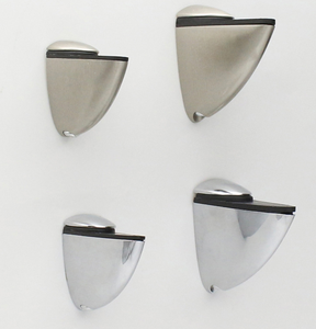 Cá miệng Glass kẹp Kệ khung gỗ Kệ phòng tắm có thể điều chỉnh Glass kẹp chủ Kệ hỗ trợ Clip - Product Image 6